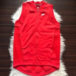 Nike Orange Tech Fleece Cocoom Vest Medium